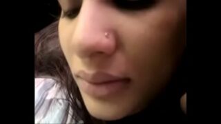 Hindi sex video of a couple inside a car