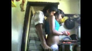 Kitchen sex with sexy indian bhabhi