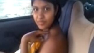 Tamil girl ramya hot sex with classmate in car