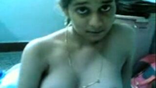Nude indian girl exposing hairy pussy to bf