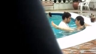 Mumbai couple outdoor sex in pool