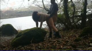 Sexy jill porn outdoors with lover during covid