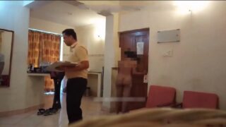 Horny indian bhabhi flashing nude in hotel