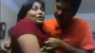 Neighbor sucking big boobs of bengali aunty