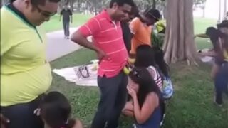 Desi bhabhis public blowjob contest