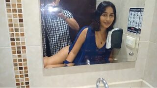 Fucking sexy ass of indian girl in bathroom