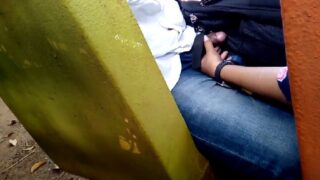 Mallu girl hot handjob in public secretly