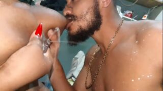 Indian randi squeesing breastmilk during sex