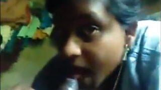 Dehati big boobs bhabhi in nighty blowjob