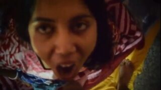 Peeing in mouth of desi village bhabhi