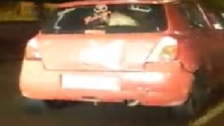 Delhi couple wild sex in moving car