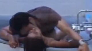 Hindi college couple sex in bathtub