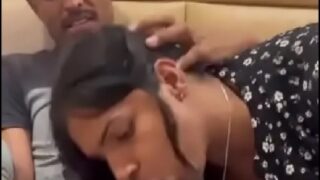 Hot telugu girl blowjob to bf in bench