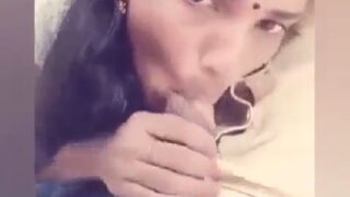 Tamil girl chitra blowjob to lover in public