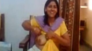 Gujarati aunty showing sexy boobs to nephew