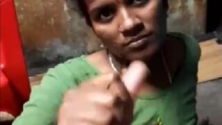 Dusky tamil nadu maid handjob and blowjob to boss
