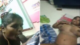 Dusky tamil village aunty blowjob sex service