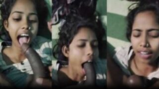 Mirzapur girl shriya playing with penis in mouth