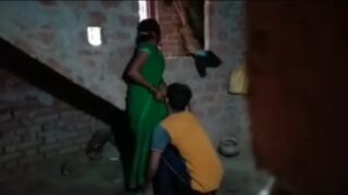 Careful bhabhi saree lifted and fucked by devar in village