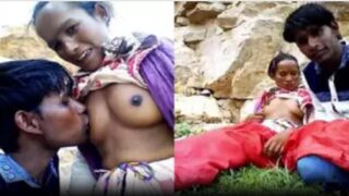 Ladak girl sex in open with andhra biker