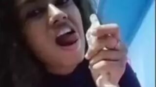 Tamil girl varshini drinking sperms from bf condom