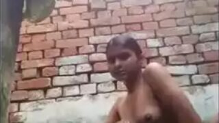 Nude village up girl bathing porn