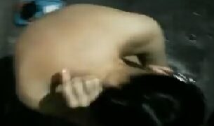 Dehati newly married girl sex with husband in bathroom