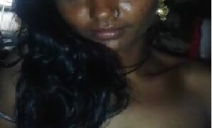 Dusky tamil girl mythili blowjob to village lover