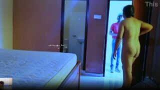 Horny nude indian girl teases food delivery guy