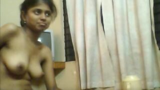 Sexy boobs telugu call girl eating in lodge topless