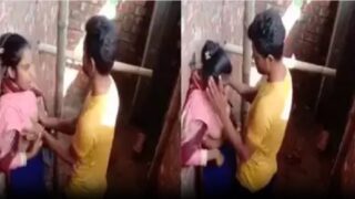 Indian village young girl passionate sex in open