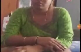 bihari aunty anu playing with penis of young lover
