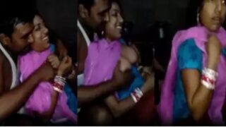 playing with boobs of madhuri bhabhi by village devar