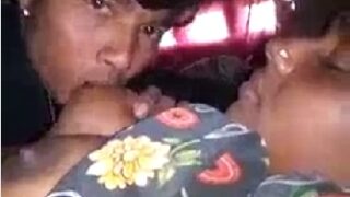 dehati aunty jamuna boobs sucked by step son at hut