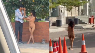 Viral Drunk Tourist walks naked on the road near Jaipur’s Gaurav Tower