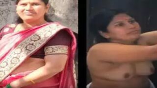 naked noida aunty jaya flaunts big boobs after shower